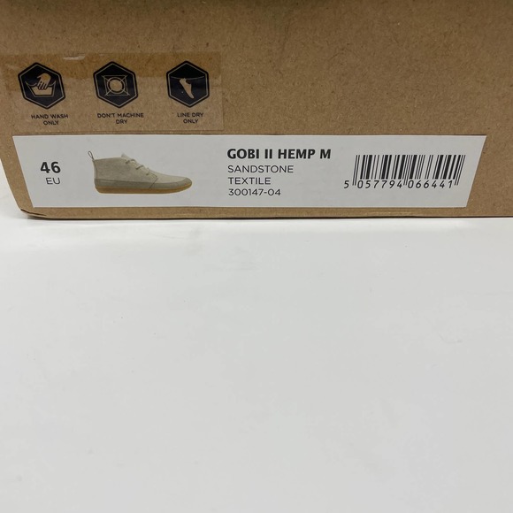 Vivobarefoot Gobi II Hemp Sandstone Mens Boots EU 49 US 15 NEW - Picture 6 of 8